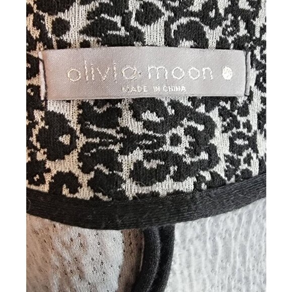 Olivia Moon Black and White Patterned Blazer, Womens Size Medium - Picture 5 of 7